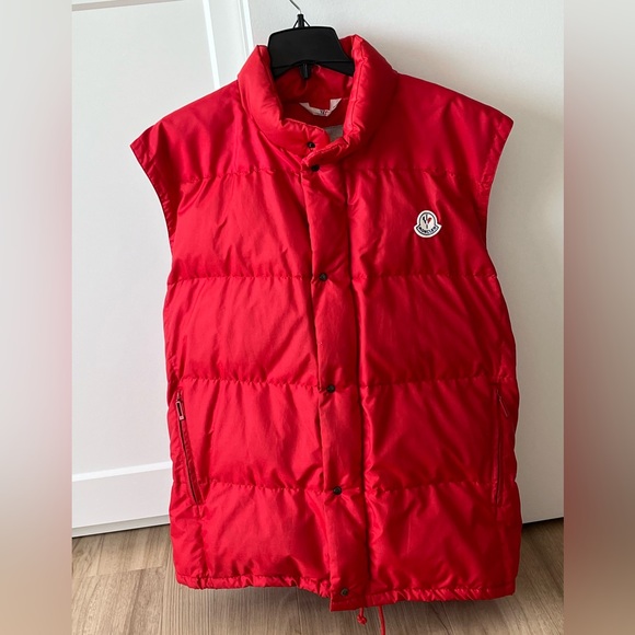 Vintage Moncler Grenoble Red Puffer Jacket/Vest (2-in-1) - Men’s XL (Size 5) - Picture 4 of 10
